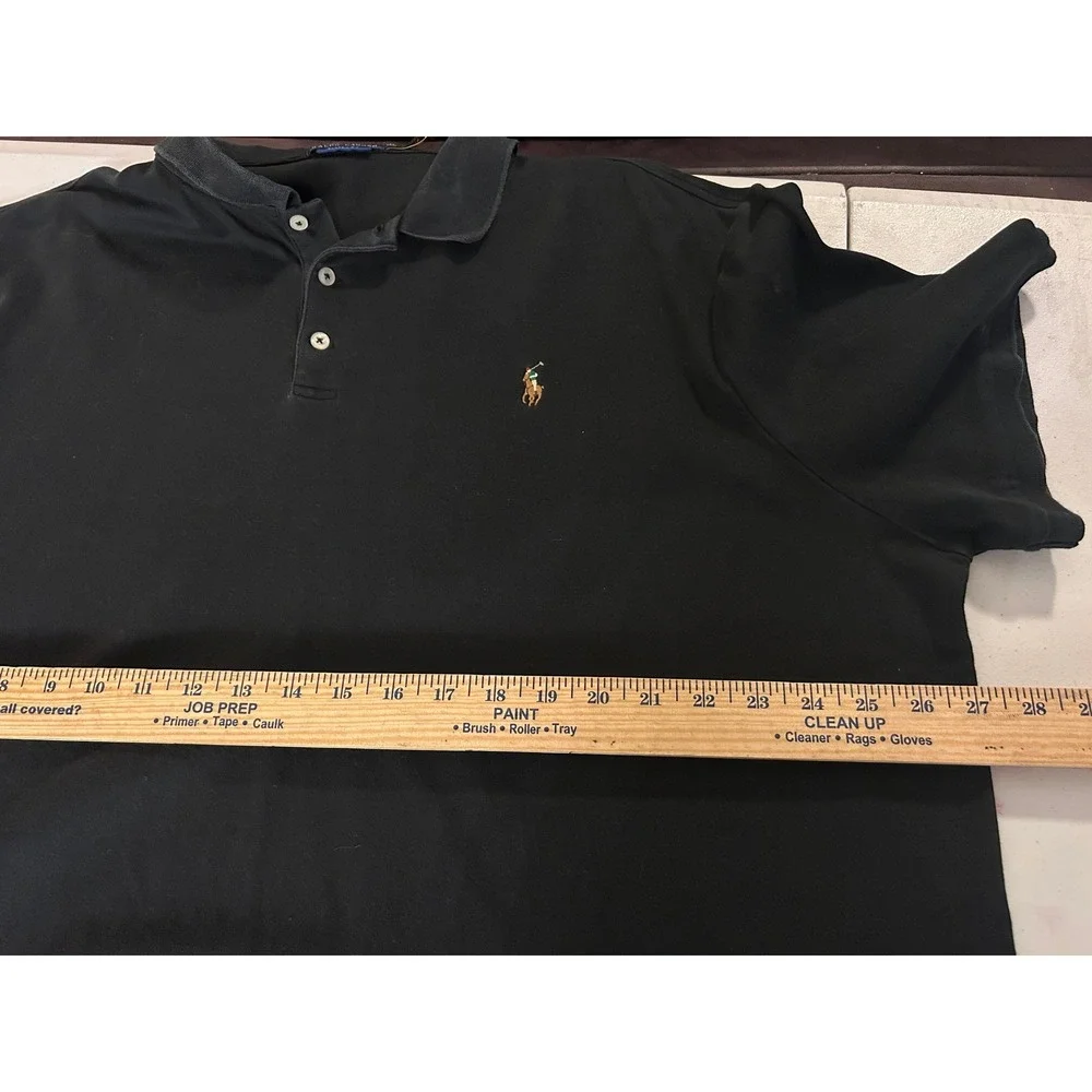 XXL Polo Ralph Lauren Mens Classic Fit Short Sleeve Polo Shirt Black Pony Logo